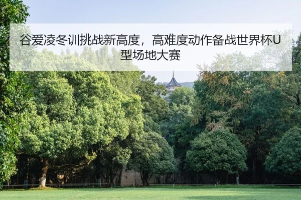 谷爱凌冬训挑战新高度，高难度动作备战世界杯U型场地大赛
